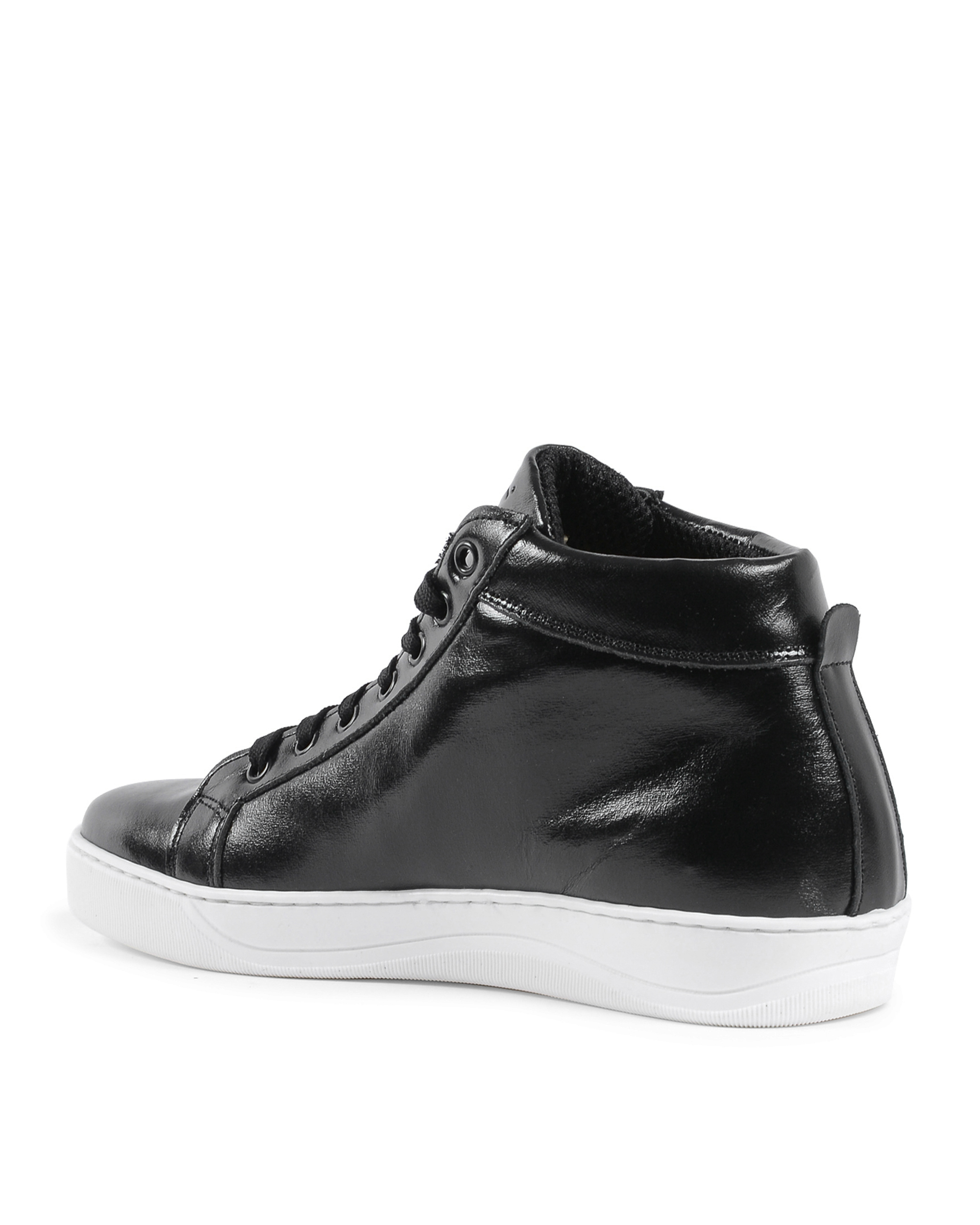 19V69 Italia Mens Sneaker Black White 2130 VITELLO NERO BIANCO