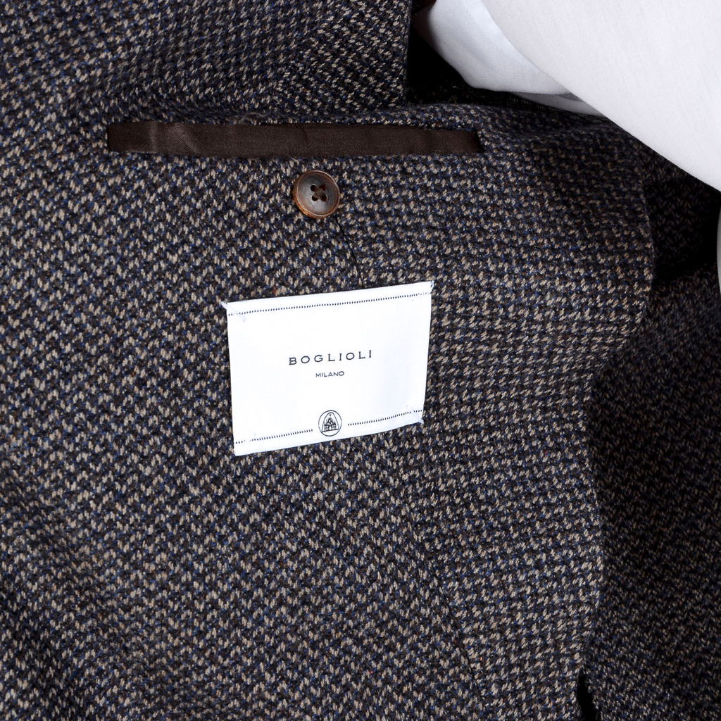 Chaqueta Boglioli Milano para hombre, manga larga, gris oscuro