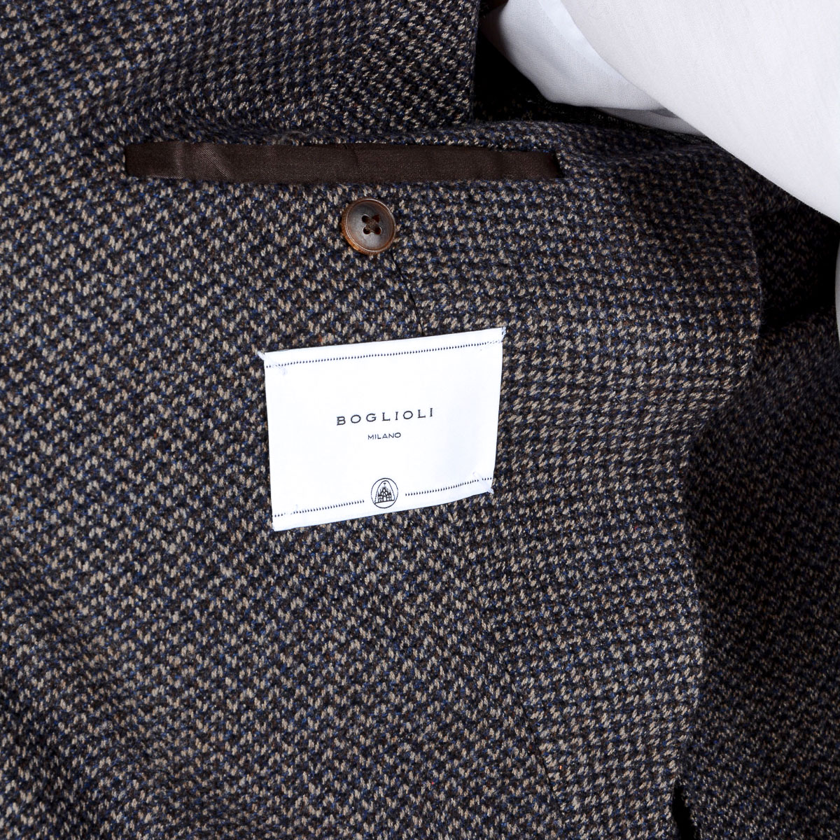 Chaqueta Boglioli Milano para hombre, manga larga, gris oscuro