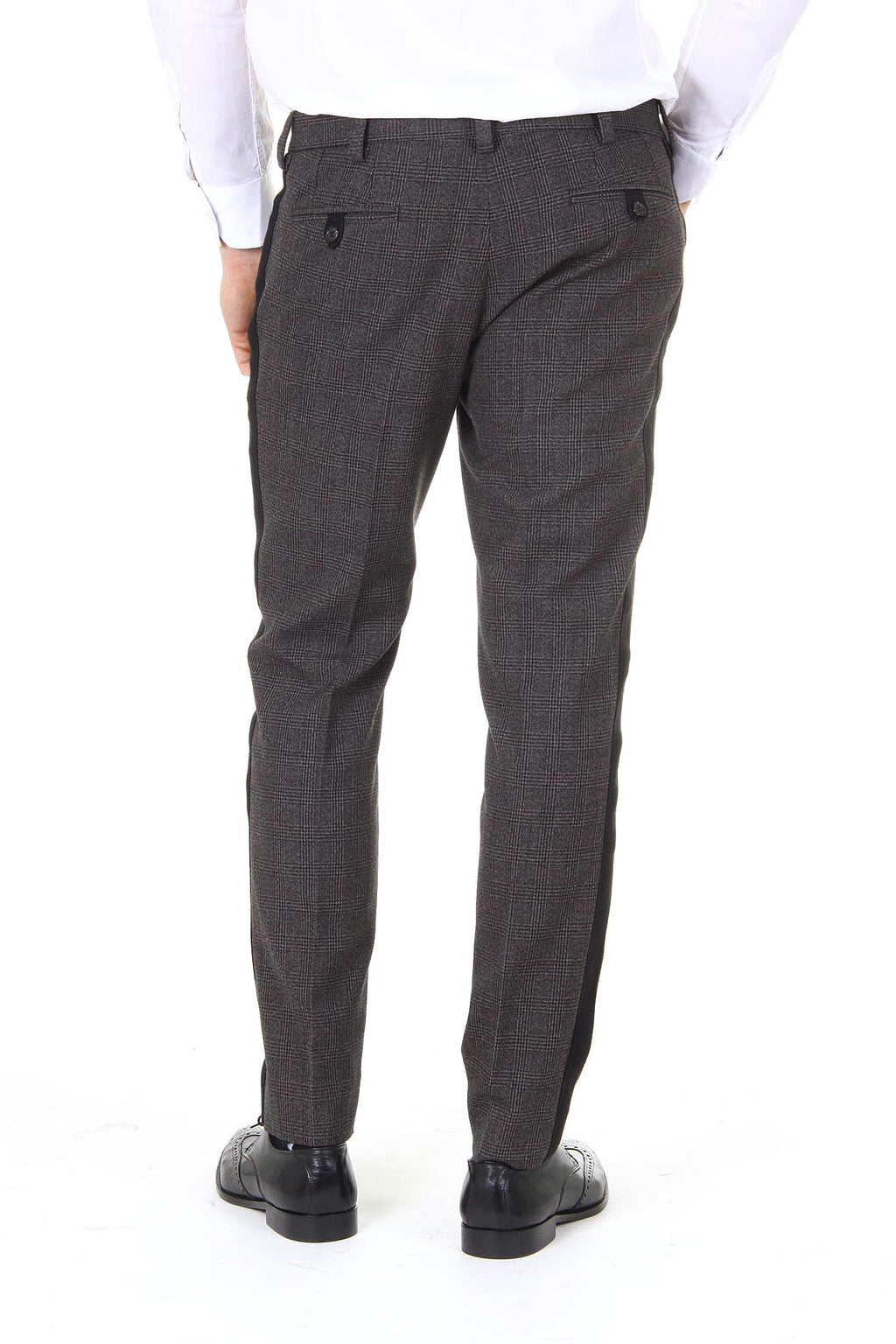 Pantalones de hombre Dolce & Gabbana Lambretta de lana virgen G4M6AX FQ3DX S8102