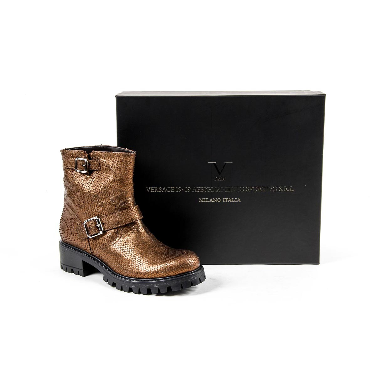 Bota corta para mujer V 1969 Italia B1441 VIPER BRONZO