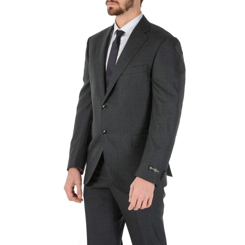 Corneliani Mens Suit Long Sleeves Dark Blue Super 160's