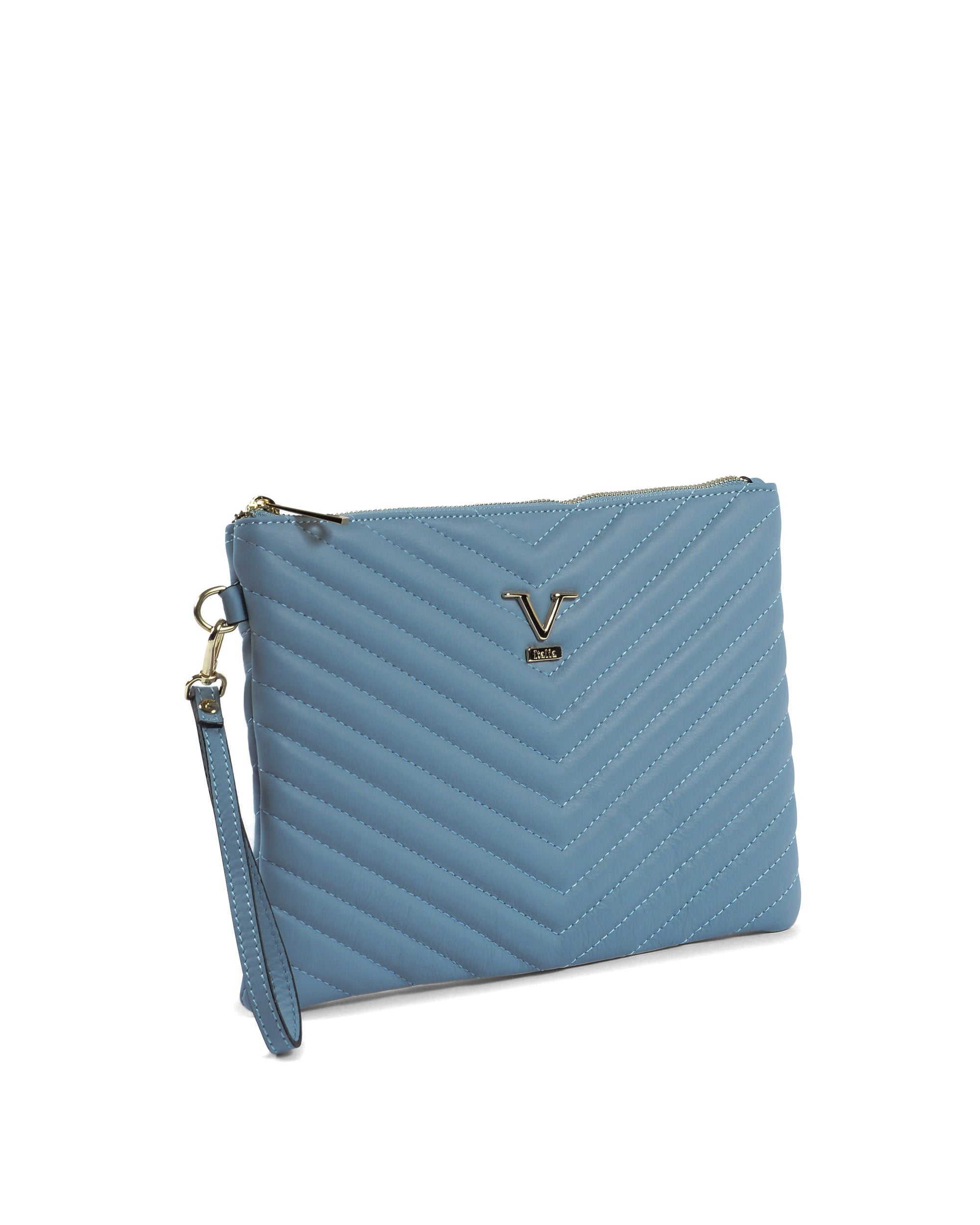 Bolso de mano para mujer V Italia Azul claro V613 52 SAUVAGE AZUL CLARO