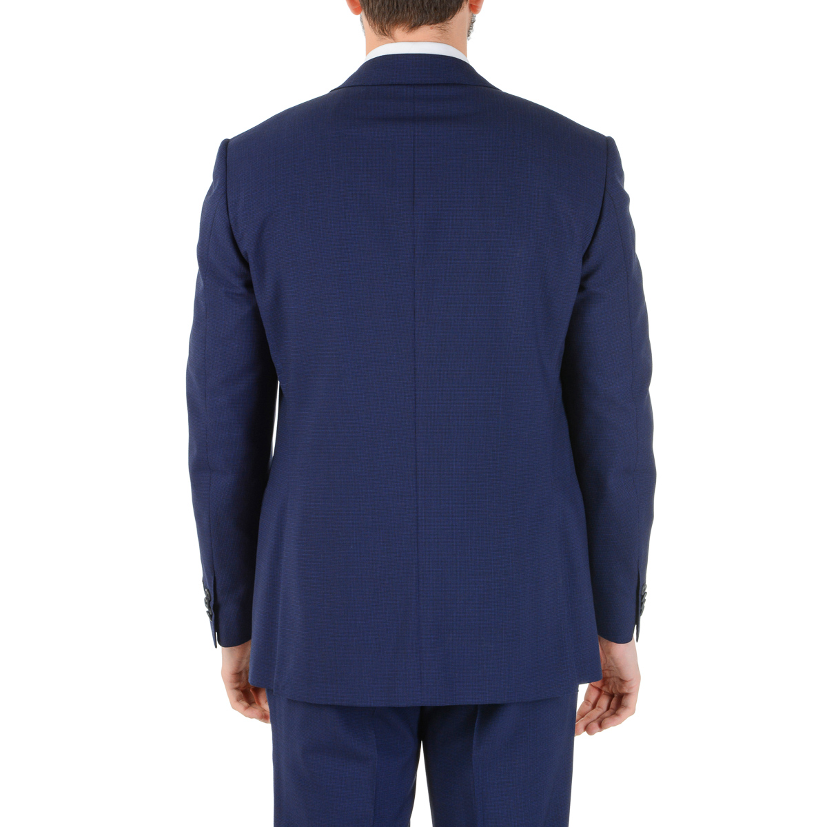 Corneliani Mens Suit Long Sleeves Blue Super 110's