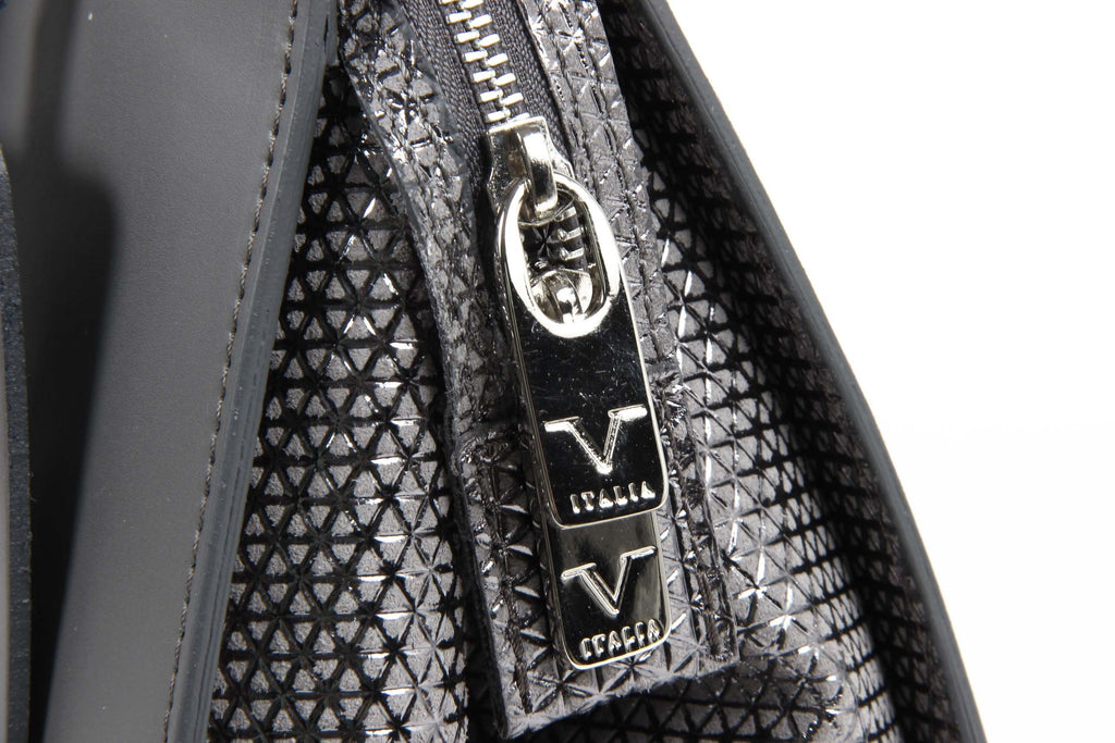 V 1969 Italia Bolso de Mujer V016-S RUGA STAMPATO GRIGIO