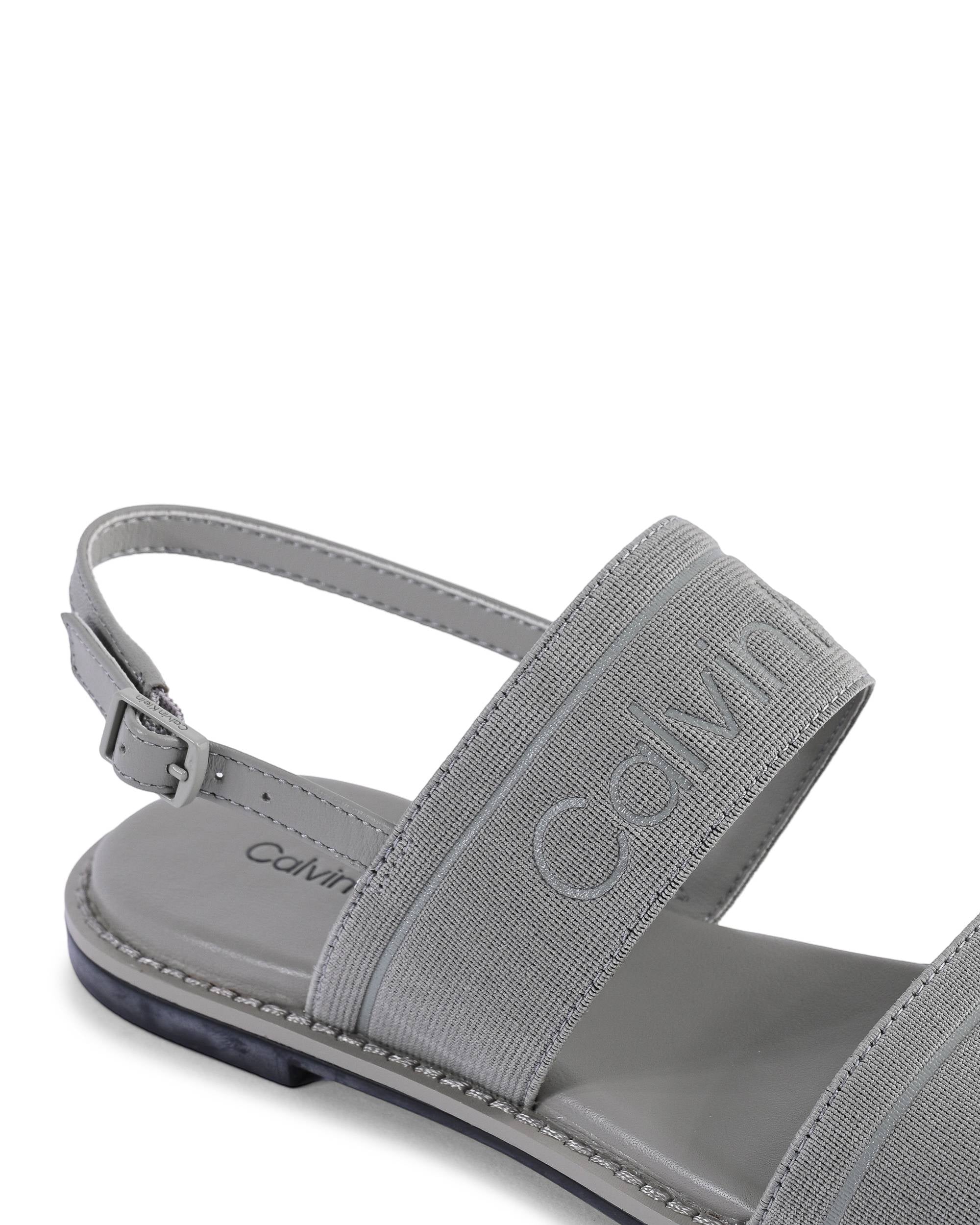 Sandalias Calvin Klein para mujer, color gris, HW0HW01990PK7