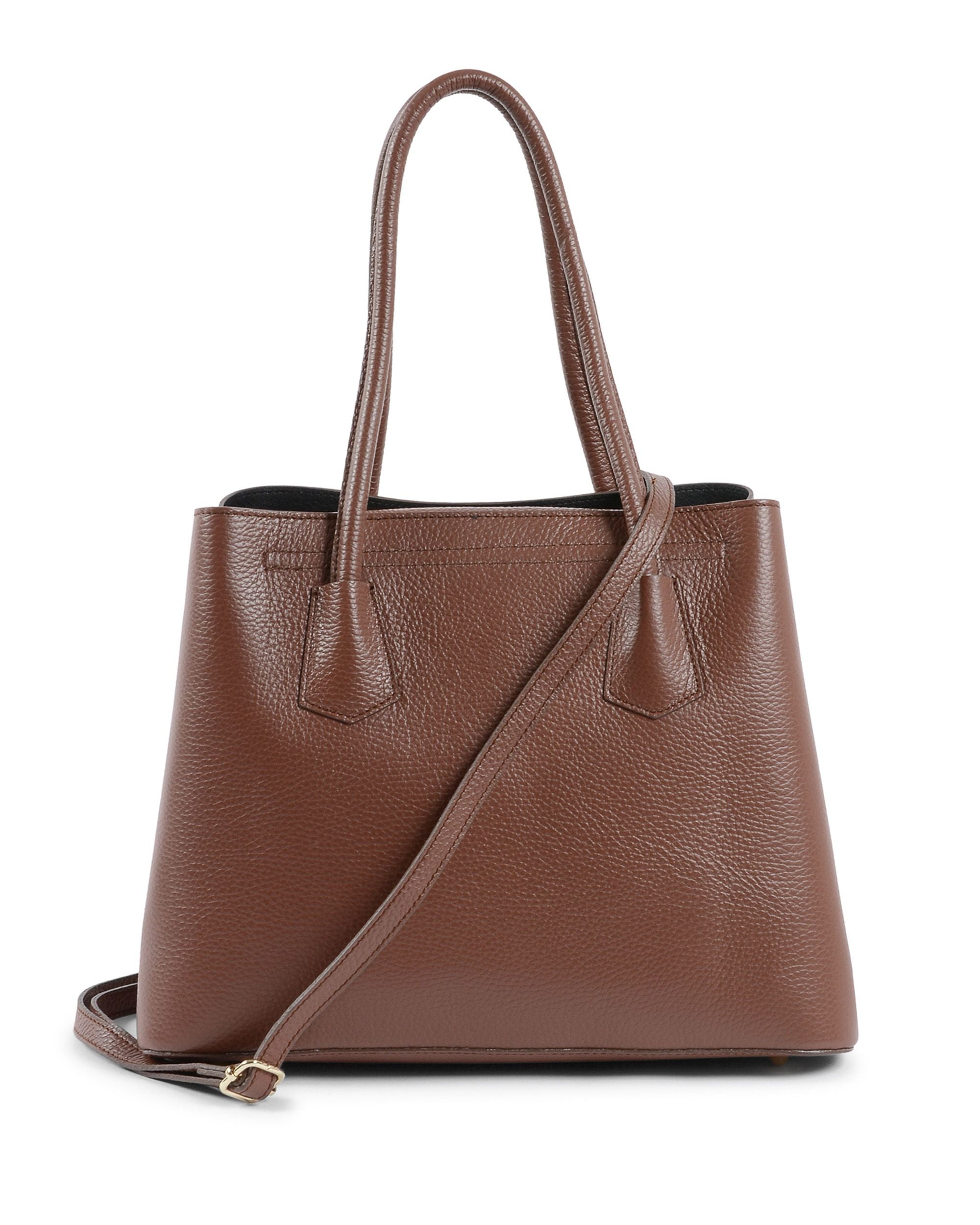 V Italia Womens Handbag Dark Brown 10510 V2 DOLLARO BRUCIATO