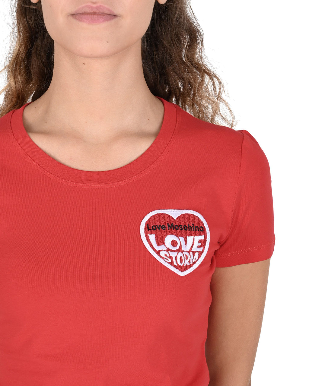 Camiseta Love Moschino para mujer W 4 H19 80 E 1951 O97 ROJO
