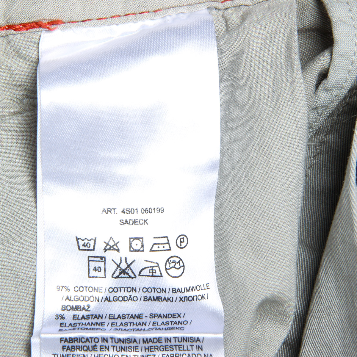 Pantalones cortos Andrew Charles para hombre gris claro SADECK