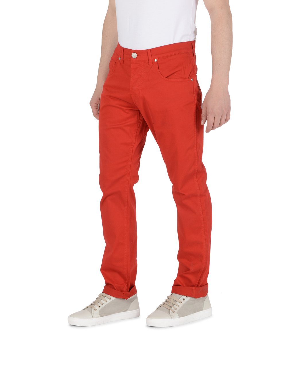 Andrew Charles Mens Trousers Regular Fit FRANK RED