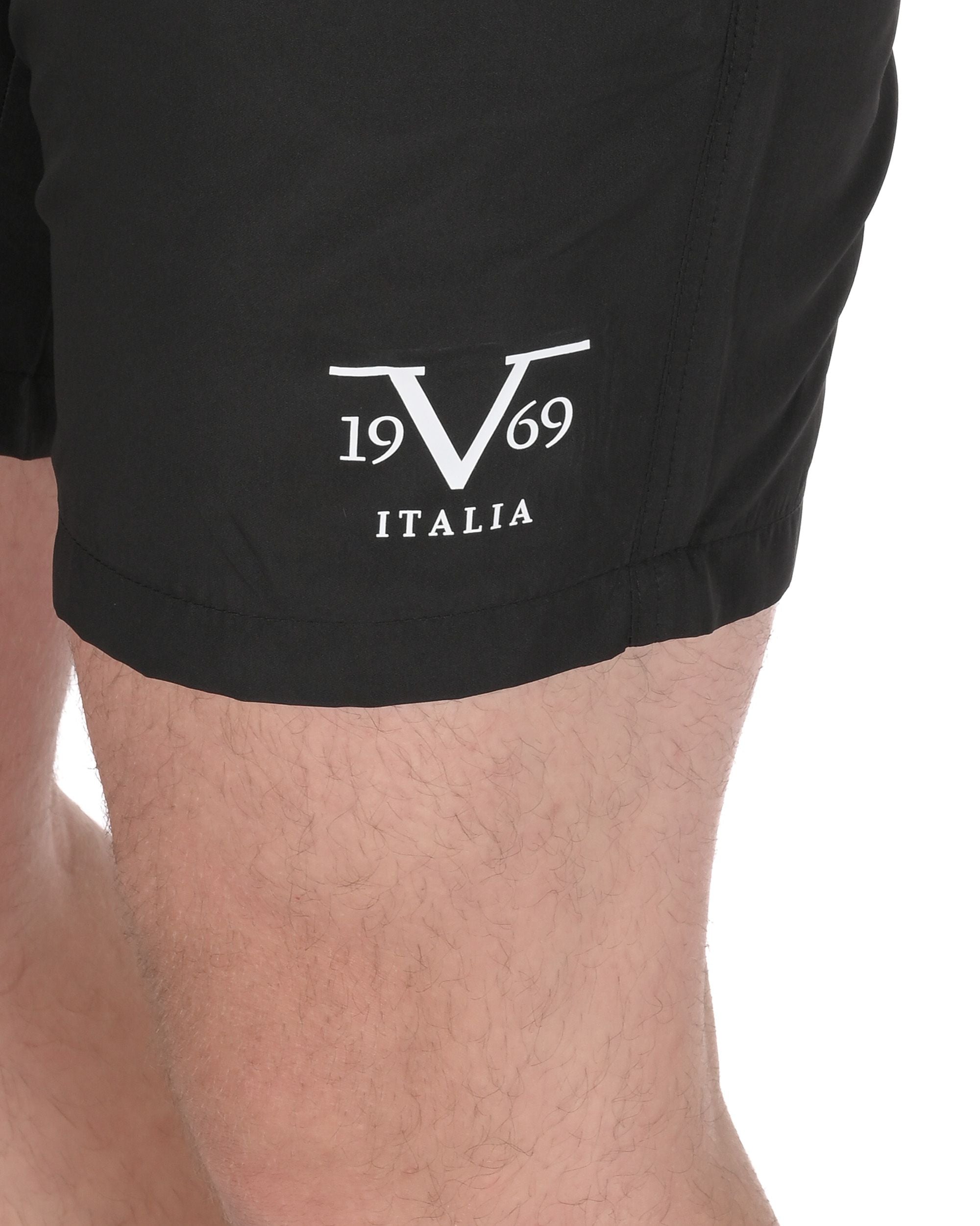 19V69 Italia Mens Swimwear Trunk VSC1MBM07 BLACK