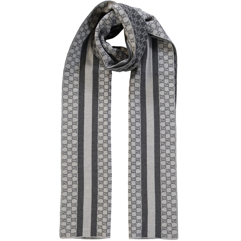 Bufanda Gucci para hombre 30x200 gris