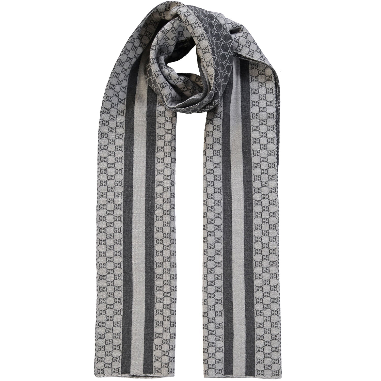 Bufanda Gucci para hombre 30x200 gris