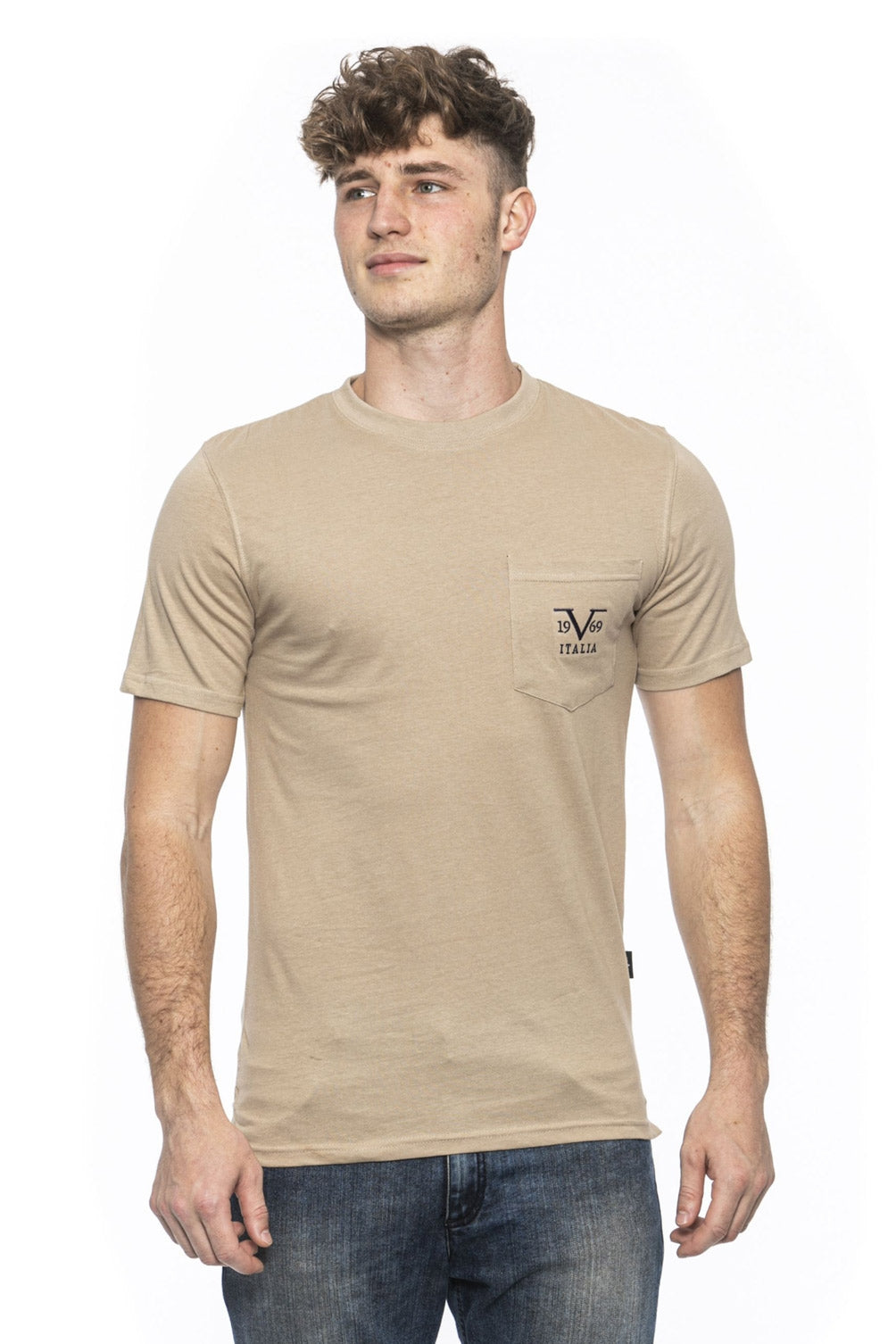19V69 Italia Camiseta de hombre beige IVAN BEIGE