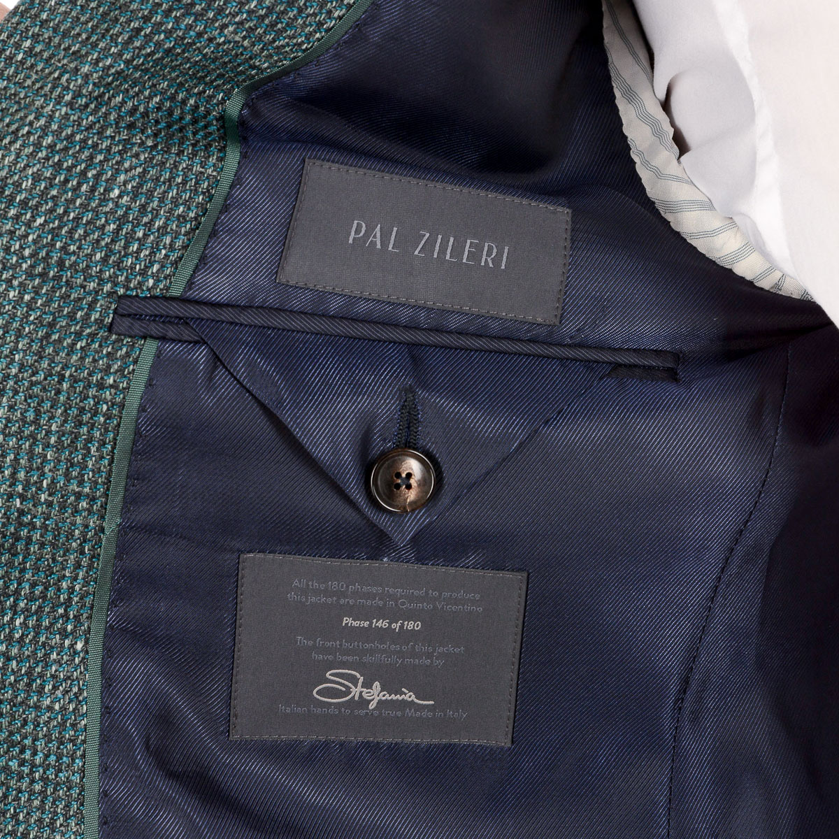 Chaqueta Pal Zileri para hombre de manga larga verde
