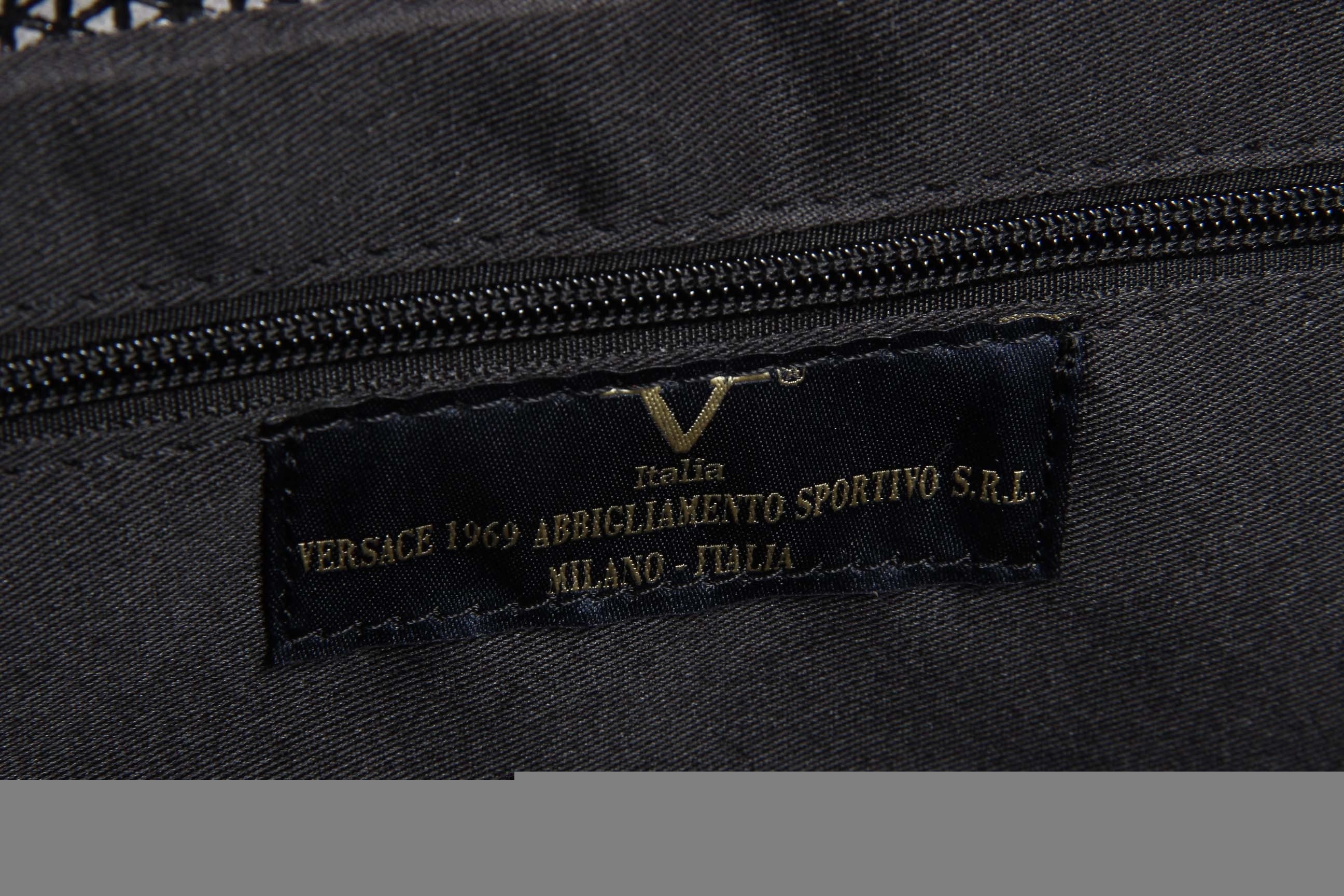 V 1969 Italia Bolso de Mujer V016-S RUGA STAMPATO GRIGIO