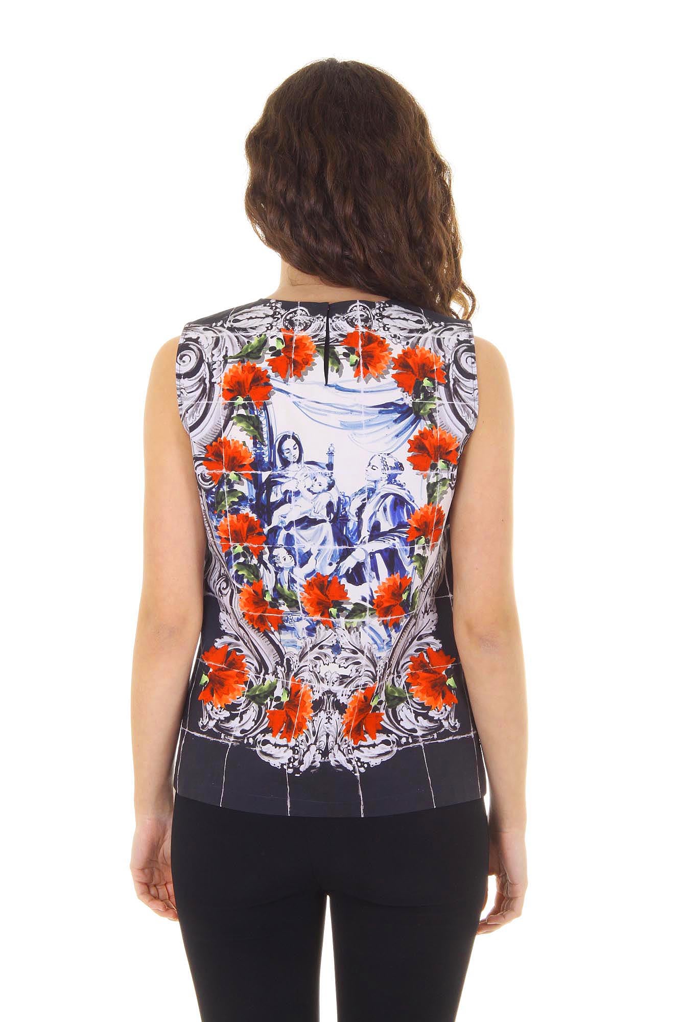 Camiseta sin mangas Dolce & Gabbana para mujer F7O34T FP5J8 X0800