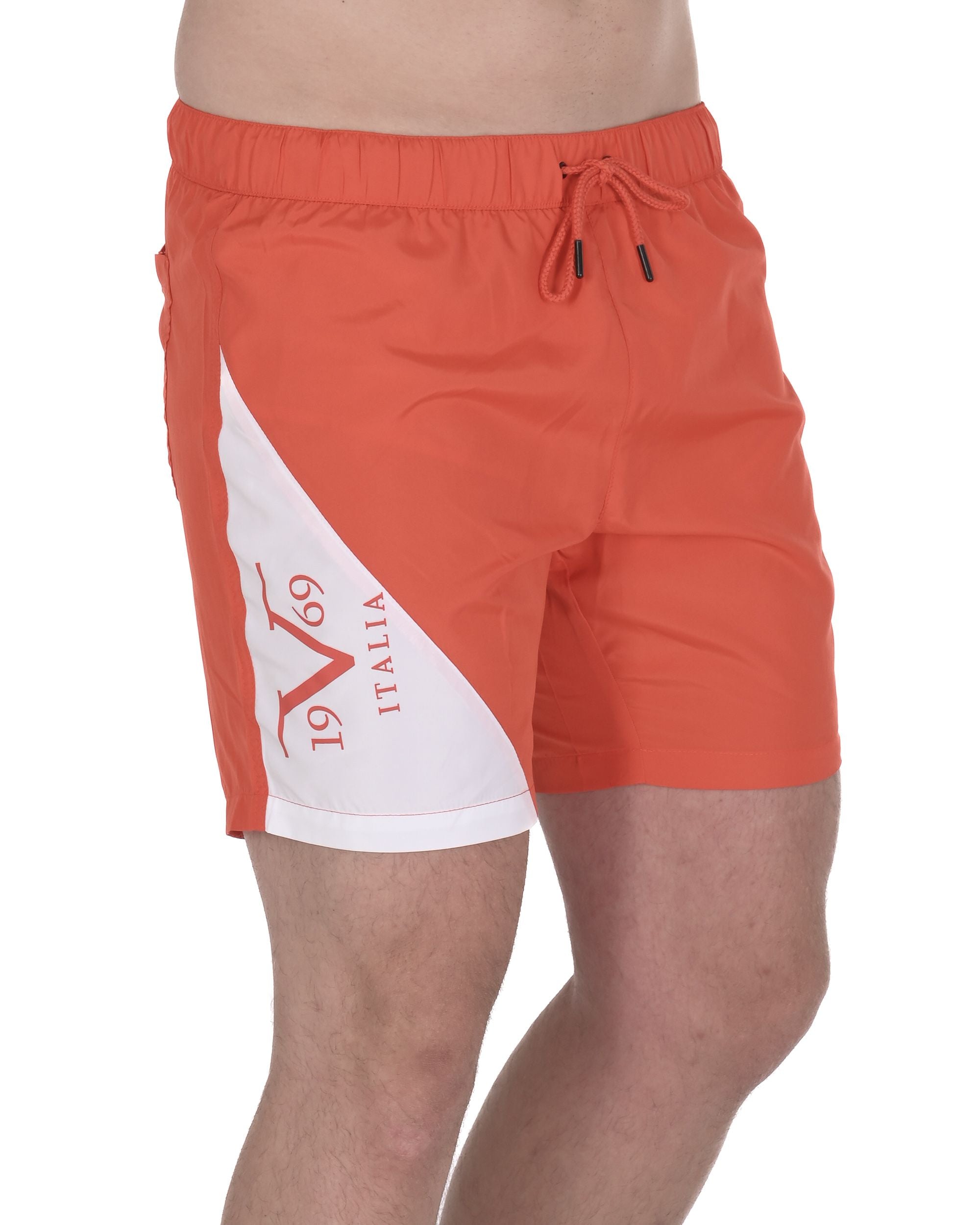 19V69 Italia Mens Swimwear Trunk VSC1MBM03 GRENADINE