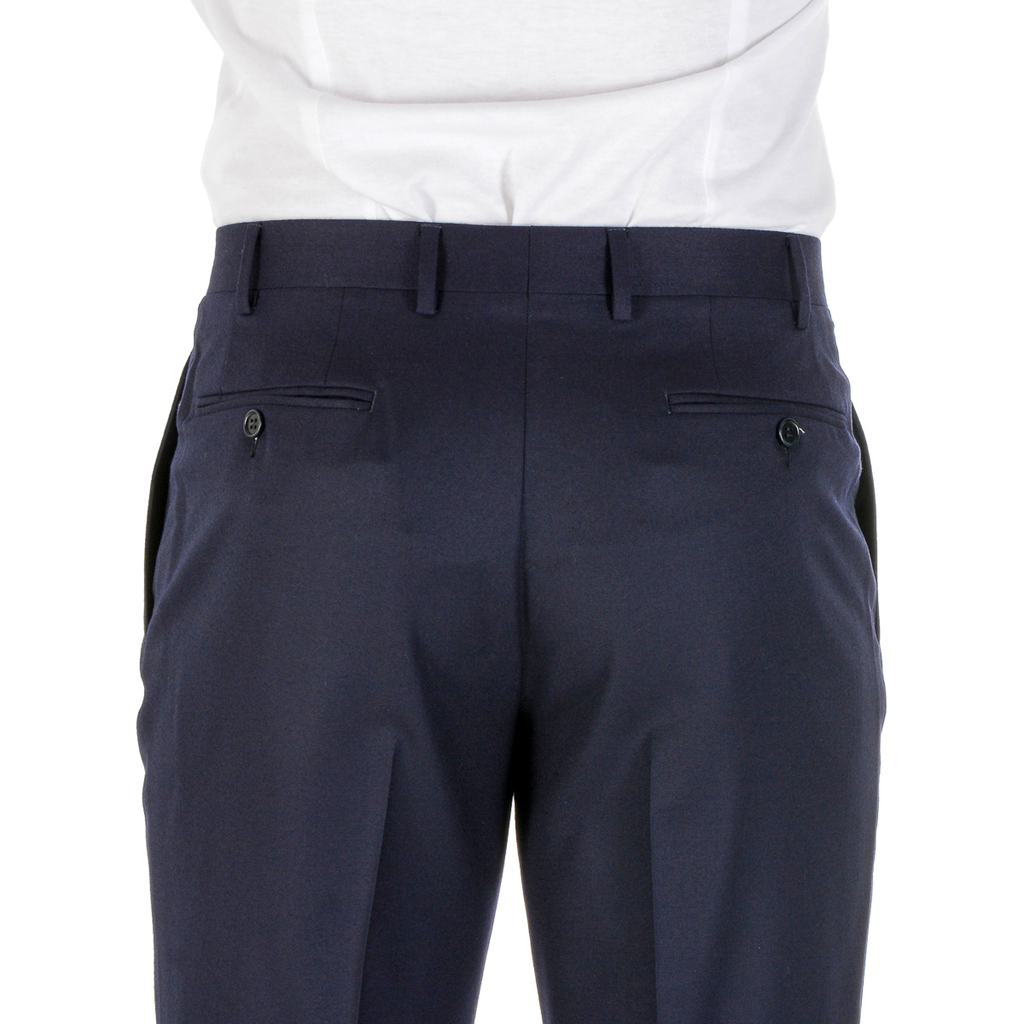 Canali Mens Pants Dark Blue