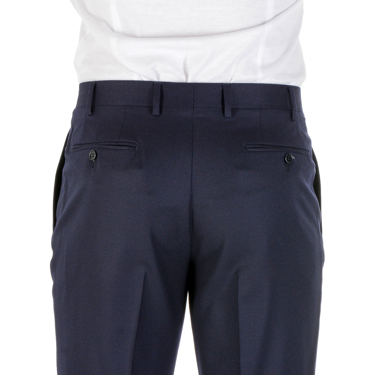 Canali Mens Pants Dark Blue