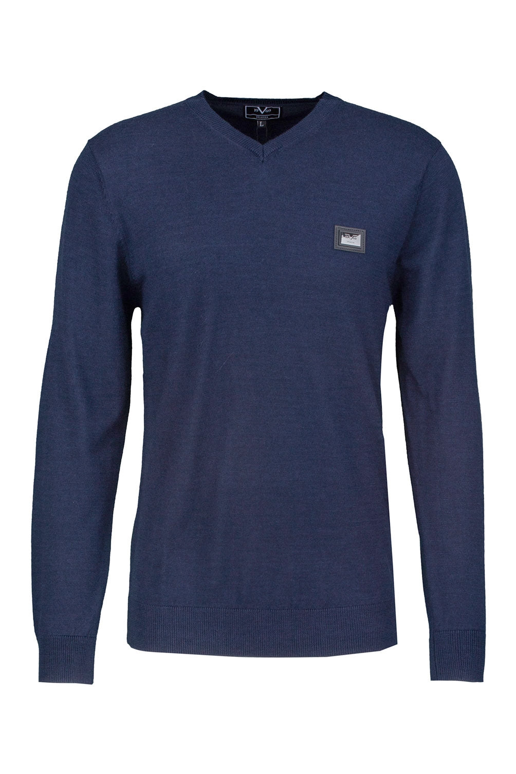 19V69 Italia Suéter para hombre Azul oscuro THIES AZUL OSCURO