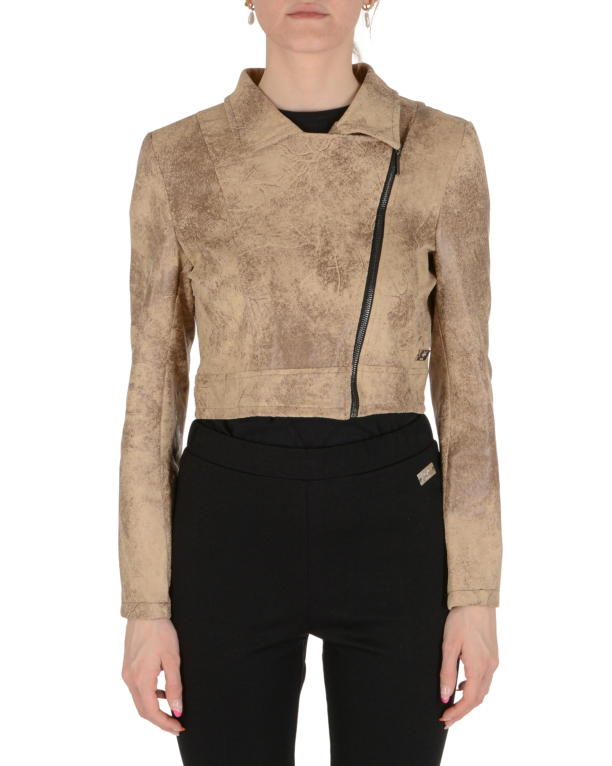 19V69 Italia Chaqueta Mujer Beige CHIODO BEIGE