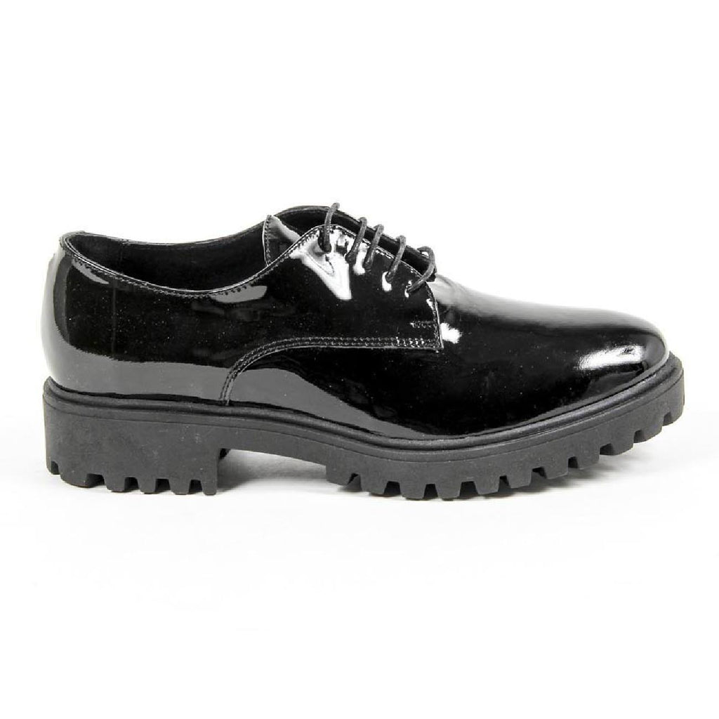 Zapatos con cordones para mujer V 1969 Italia C01 VERNICE NERO