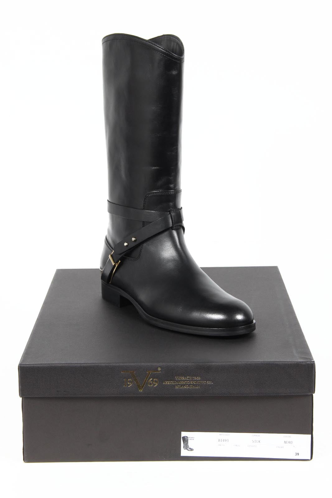 Botas de mujer V 1969 Italia B1493 SILK NERO