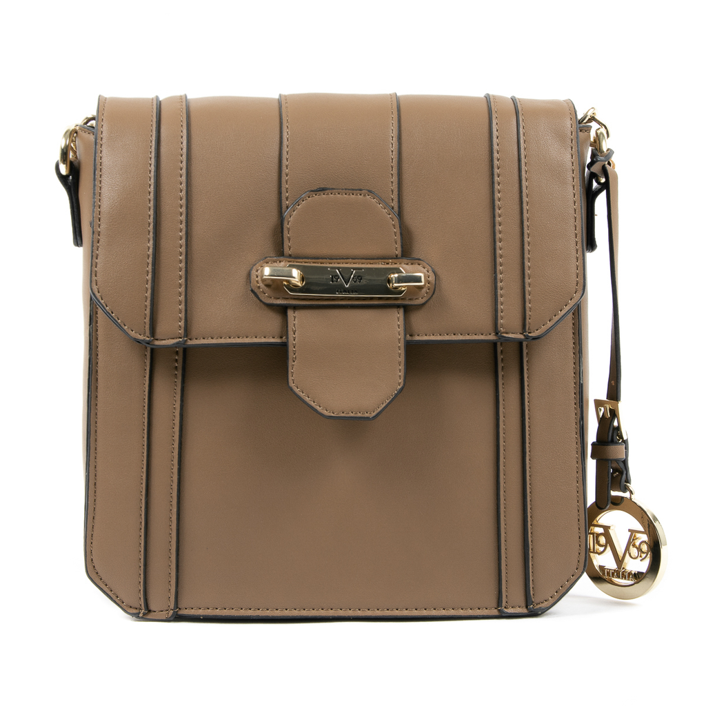 Bolso de mano para mujer V 1969 Italia Marrón LINDA