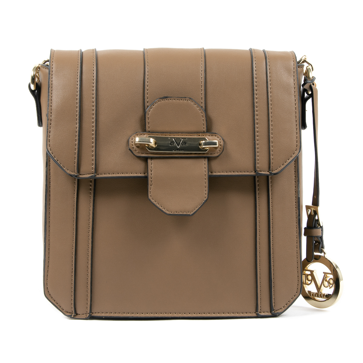 Bolso de mano para mujer V 1969 Italia Marrón LINDA
