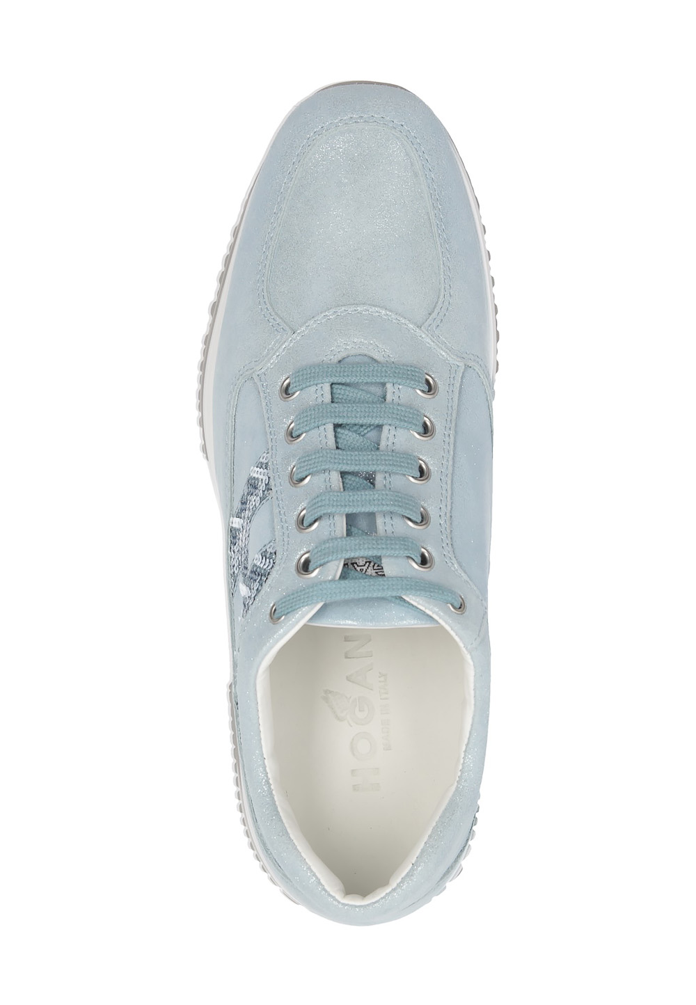 Hogan Womens Sneaker Light Blue Interactive HXW00N0G77077VOU008