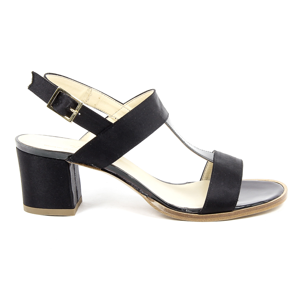 Sandalia V 1969 Italia para mujer, color negro, PERLA