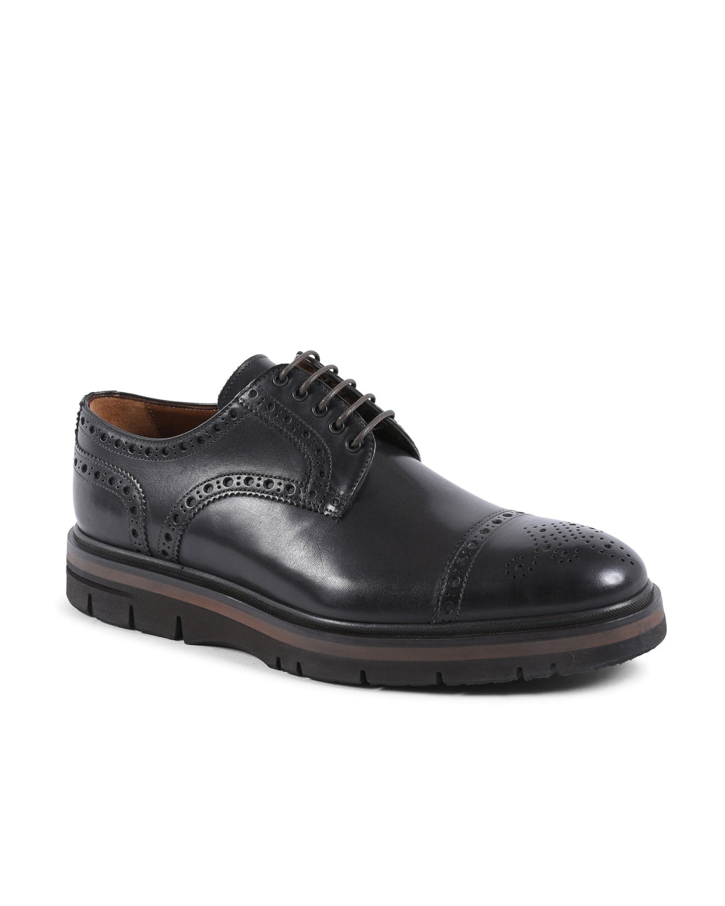 Zapatos brogue para hombre Dee Ocleppo EB132 VITELLO T MORO