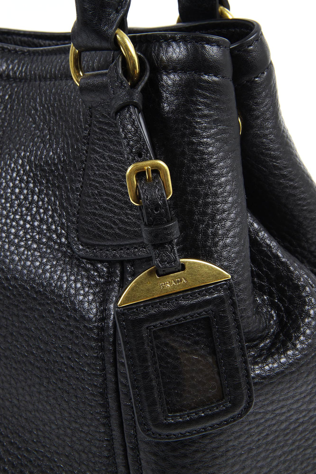 Bolso tote hobo Prada BN2534 Nero Vitello Daino