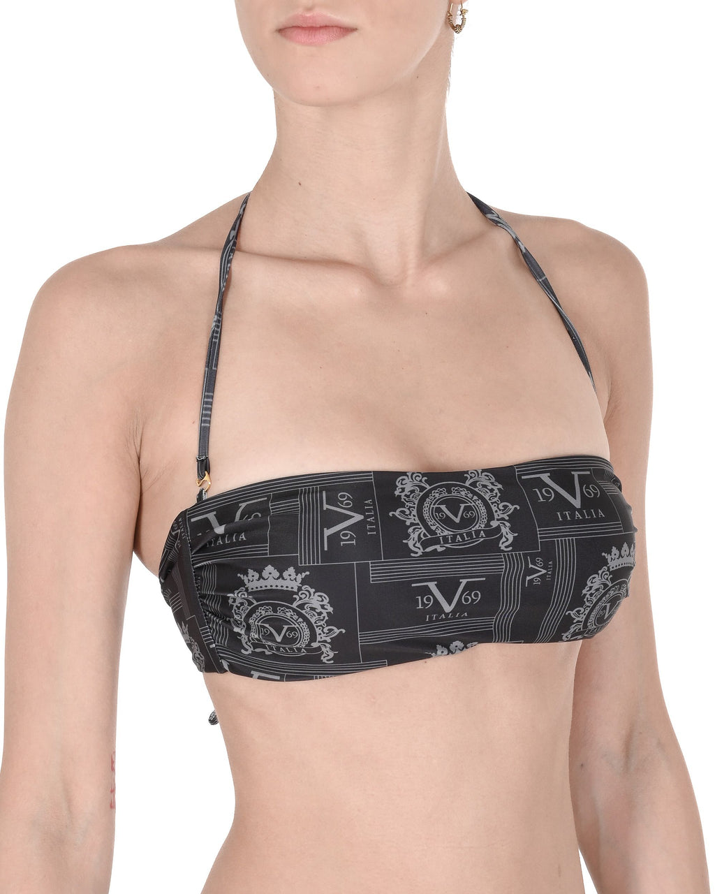 19V69 Italia Womens Swimwear Top VSC1WTP11 BLACK