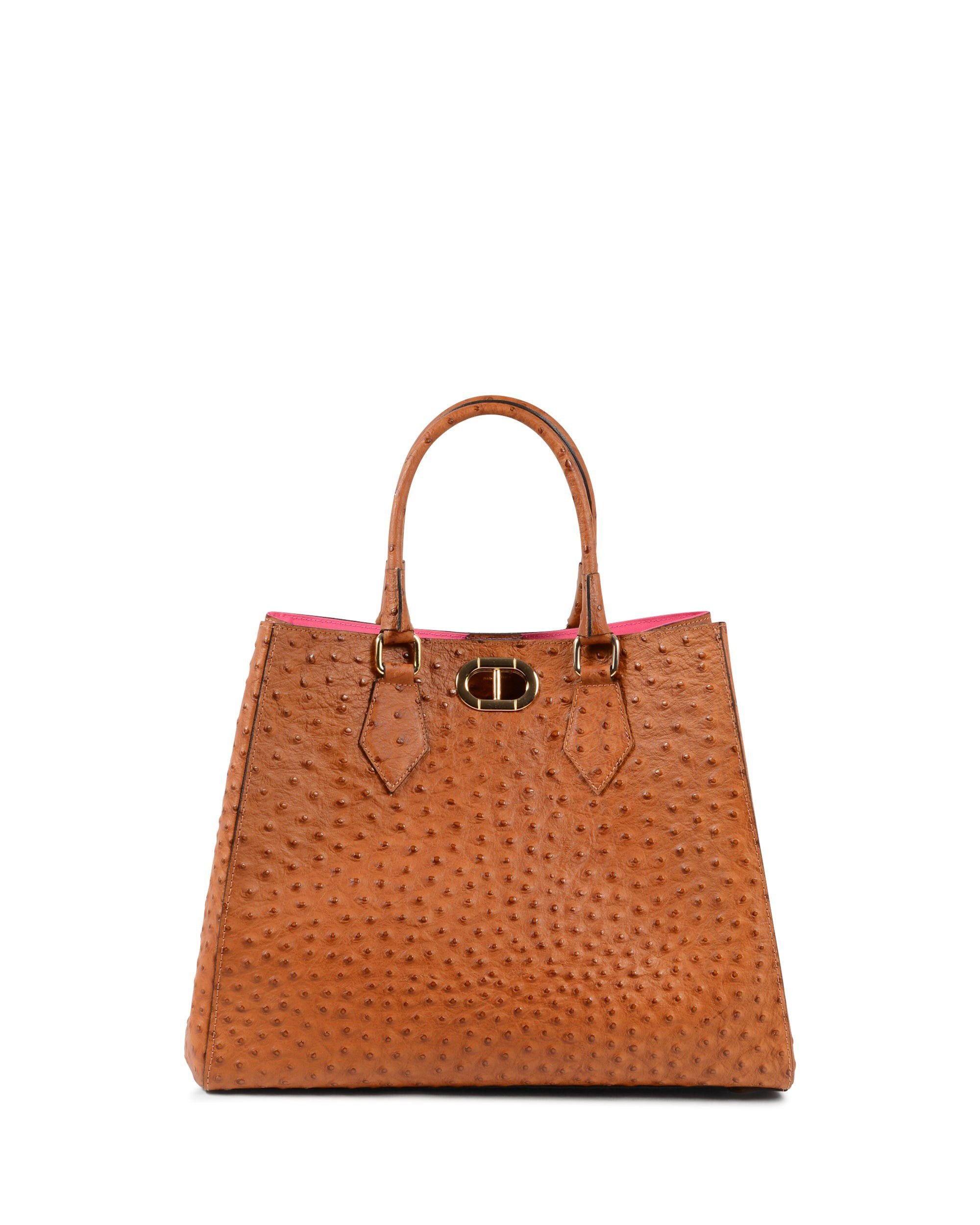 Bolso con estampado de avestruz de Tokio