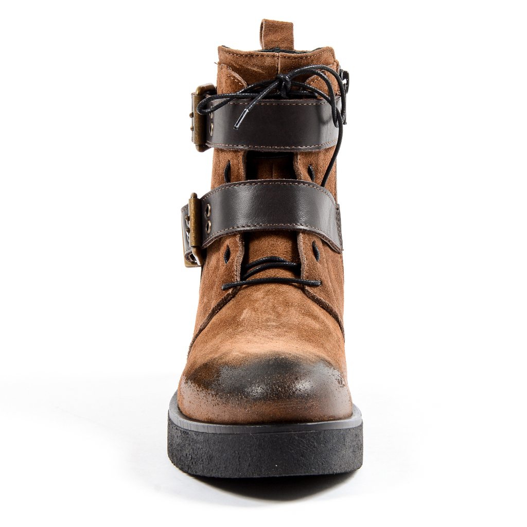 Andrew Charles Womens Ankle Boot Brown JOAN