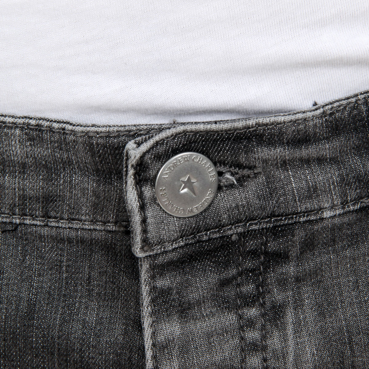 Vaqueros Andrew Charles para hombre, gris, enero