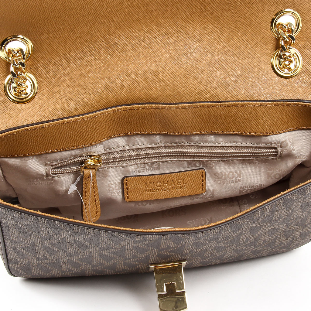 Michael Kors Womens Handbag TINA 35T7GT4F2B BRN ACORN