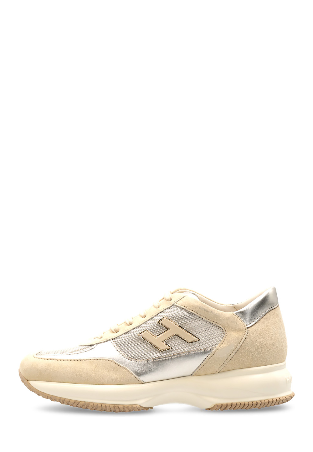 Hogan Womens Sneaker Gold Interactive HXW00N032420HQA89X