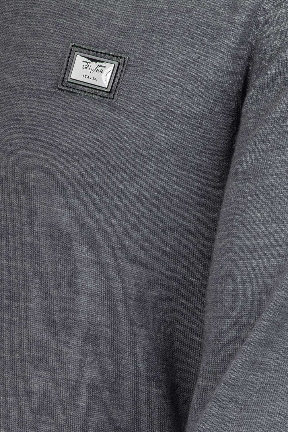 Suéter italiano para hombre 19V69 Gris THIES GREY