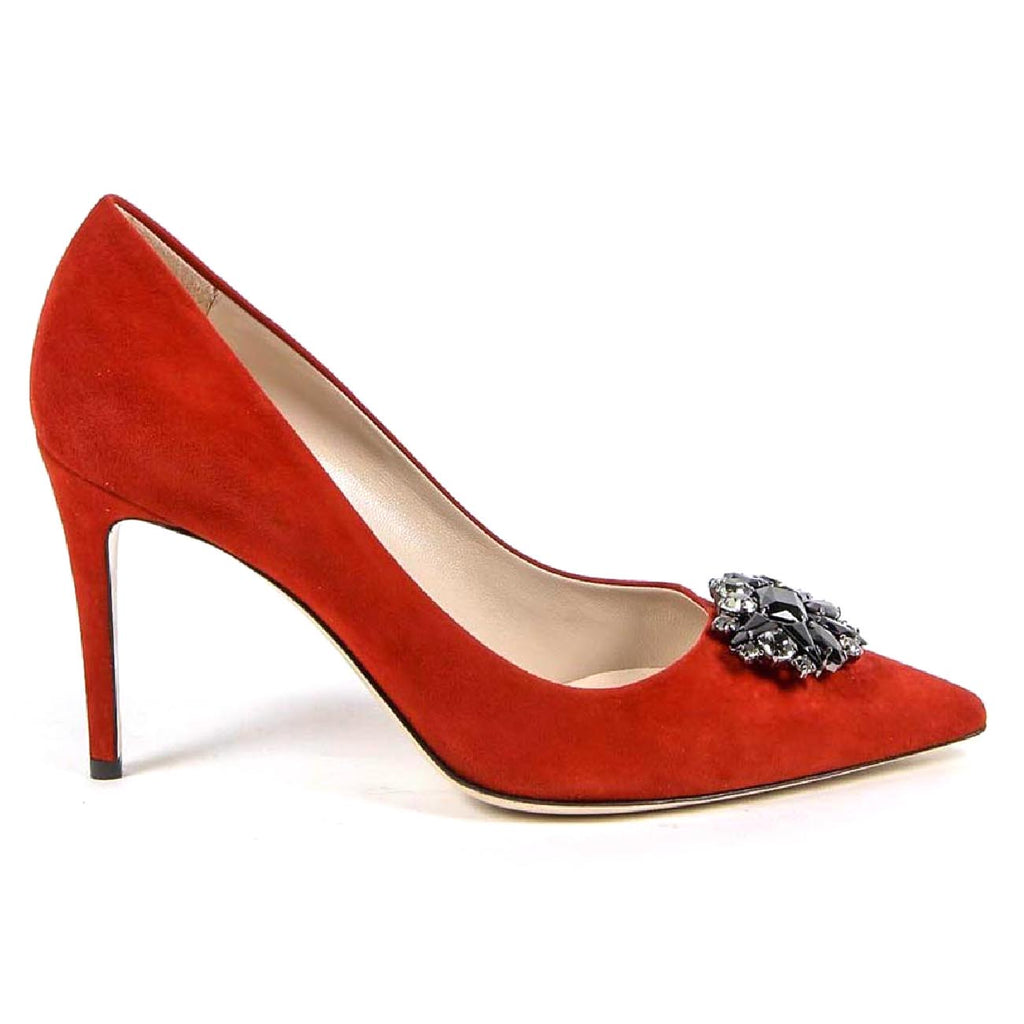 Zapatos de salón para mujer V 1969 Italia 3104107 CAMOSCIO ROSSO