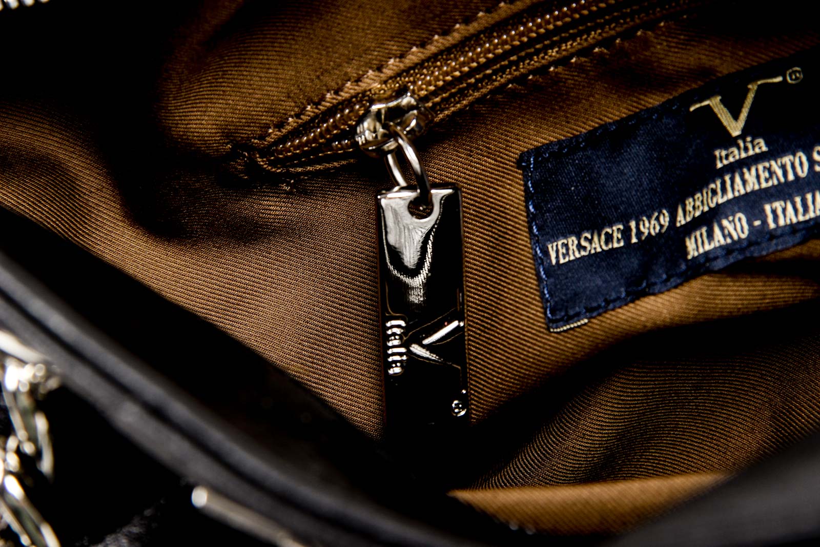 Bolso de mano para mujer V 1969 Italia V011 S NEGRO