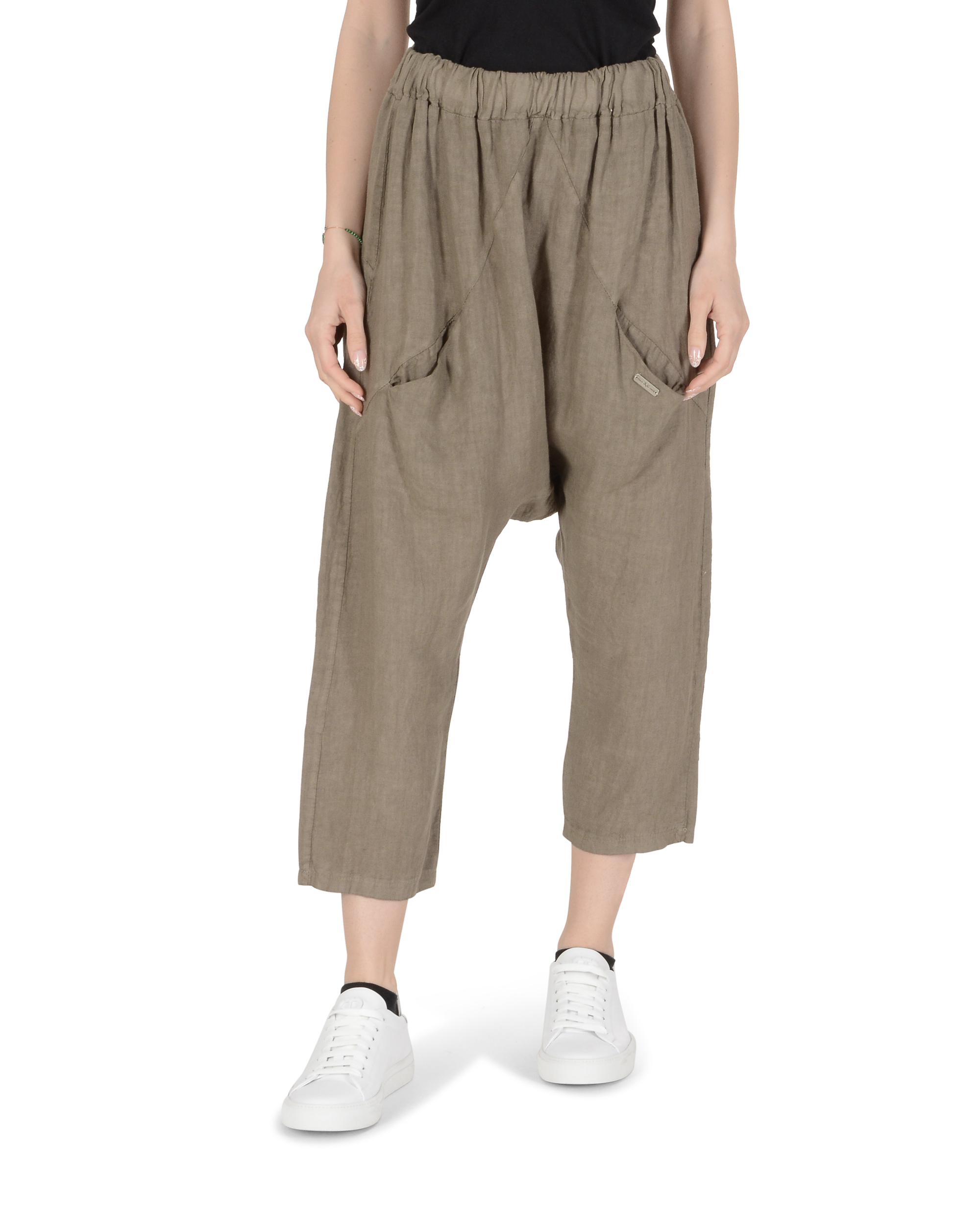19V69 Italia Pantalones de mujer caqui SARDEGNA KHAKI