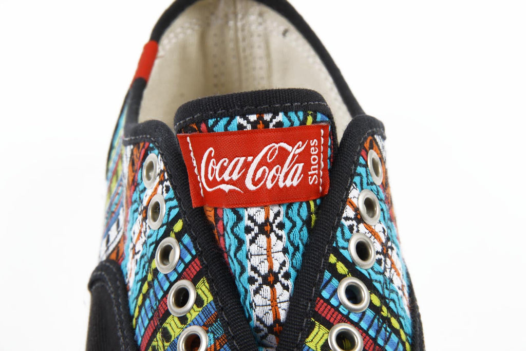 Zapatillas de mujer Coca Cola CCA0713 KICK ETNIC NEGRO