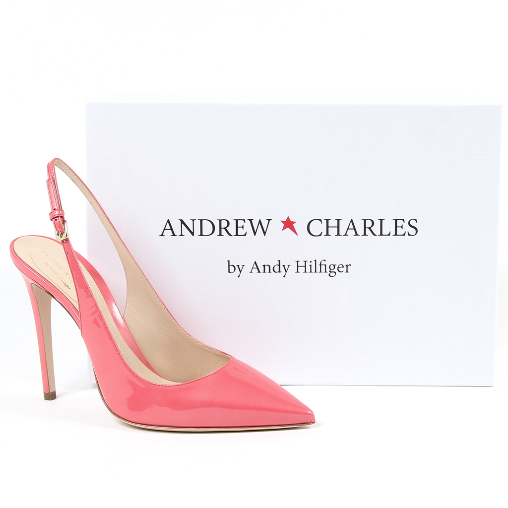 Zapatos de salón con tira trasera para mujer Andrew Charles By Andy Hilfiger, color rosa LINCOLN
