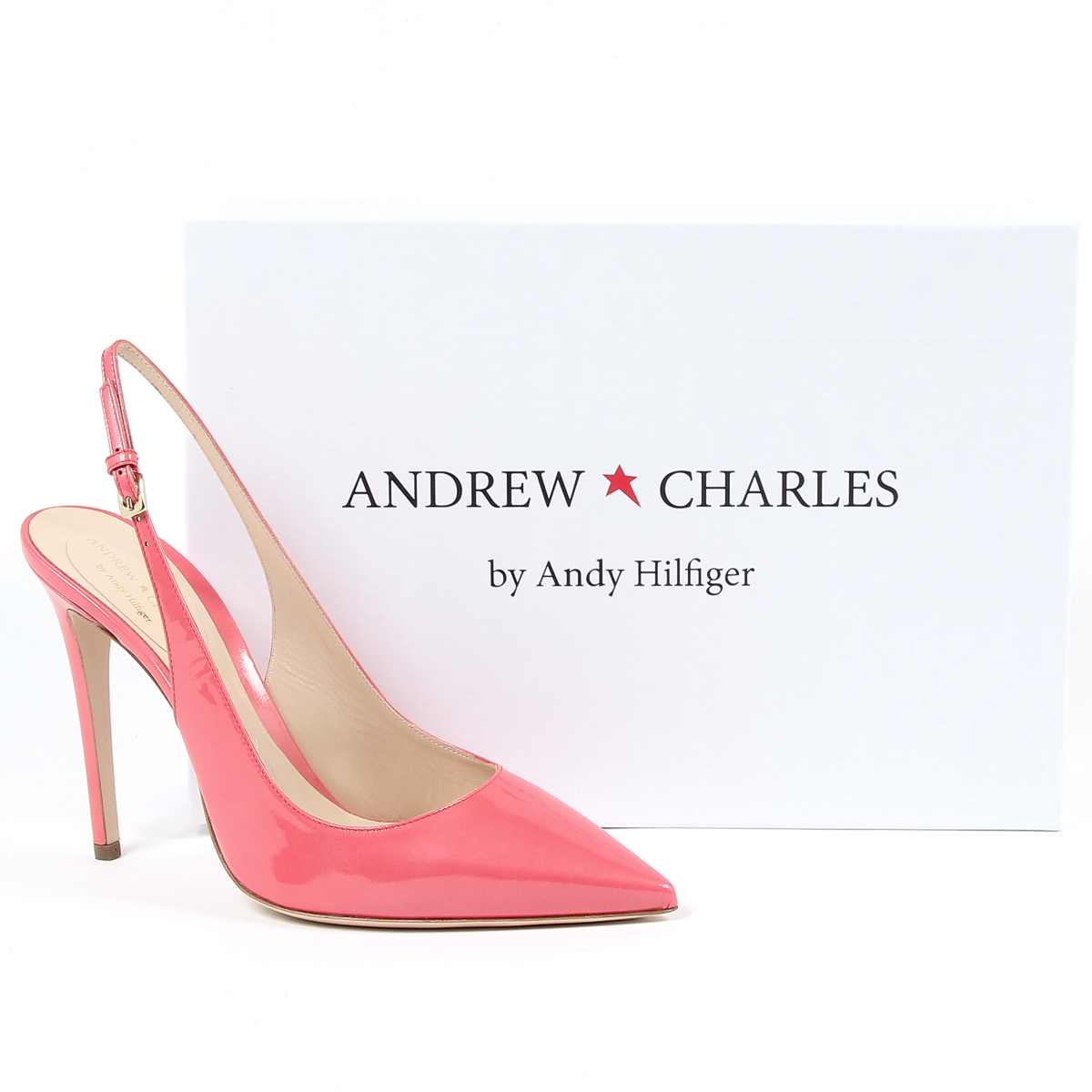 Zapatos de salón con tira trasera para mujer Andrew Charles By Andy Hilfiger, color rosa LINCOLN