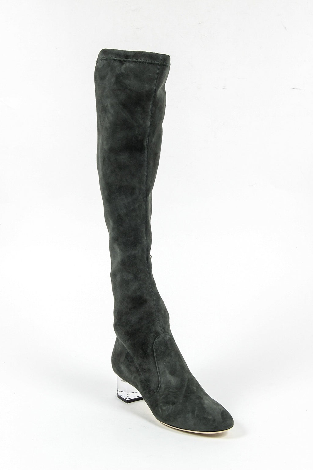 Bota alta mujer V 1969 Italia 3123667 CAMOSCIO VERDE FERMO
