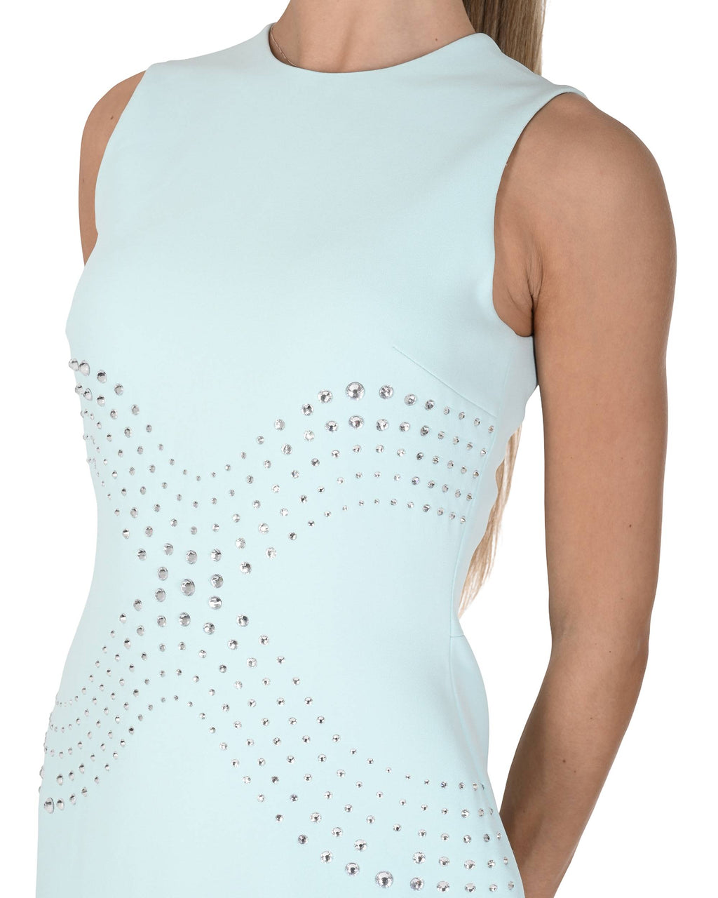 Vestido de mujer David Koma AW24DK68DA MENTA/PLATA 4MN