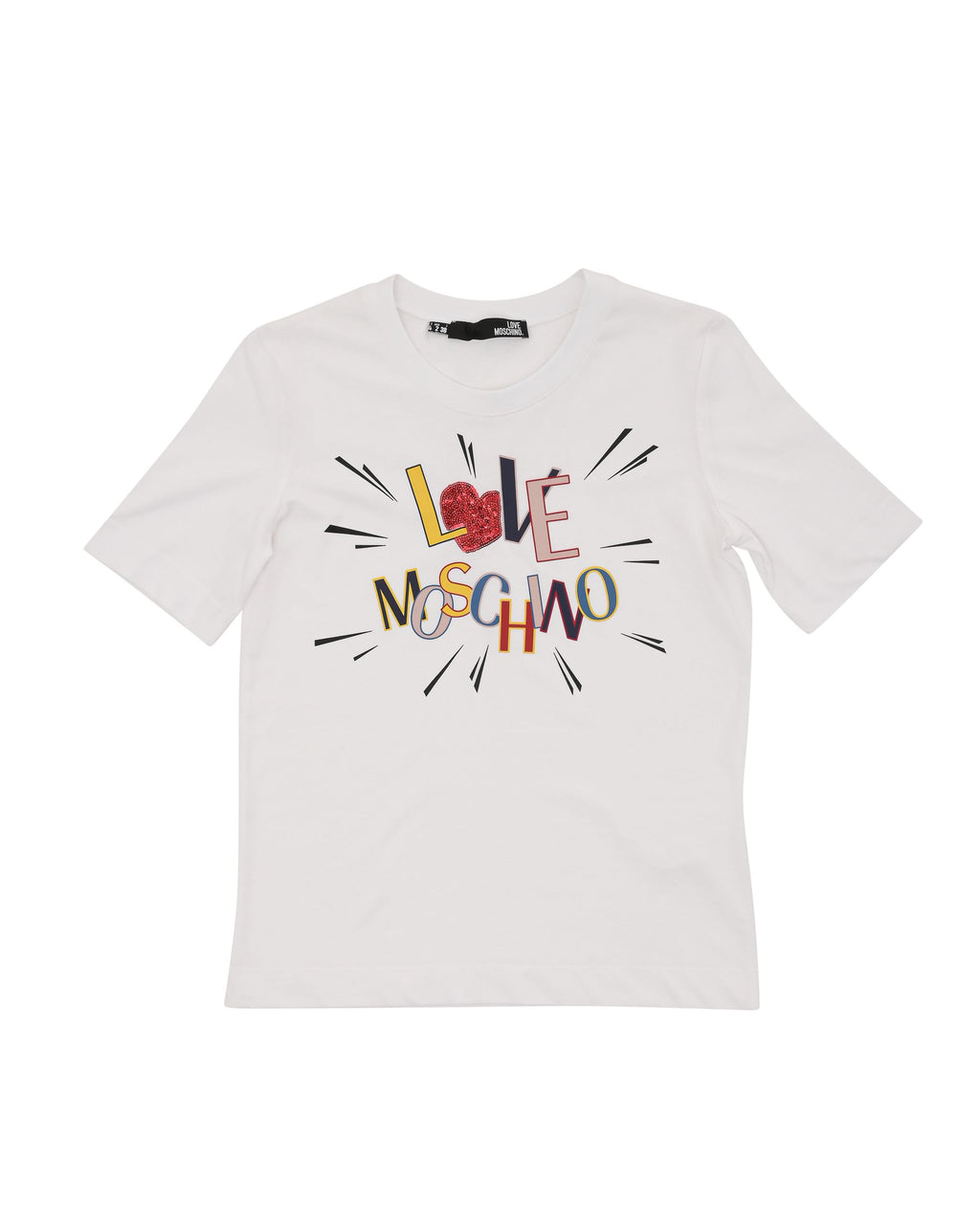 Camiseta de mujer Love Moschino W 4 F15 3E M 3876 A00 BLANCO ÓPTICO